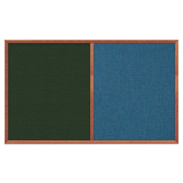 Slim Style Indoor Enclosed Corkboard, 18", UV501SCH-BRONZE-BUFF